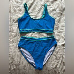 Amazon Blue and Green Bikini Set